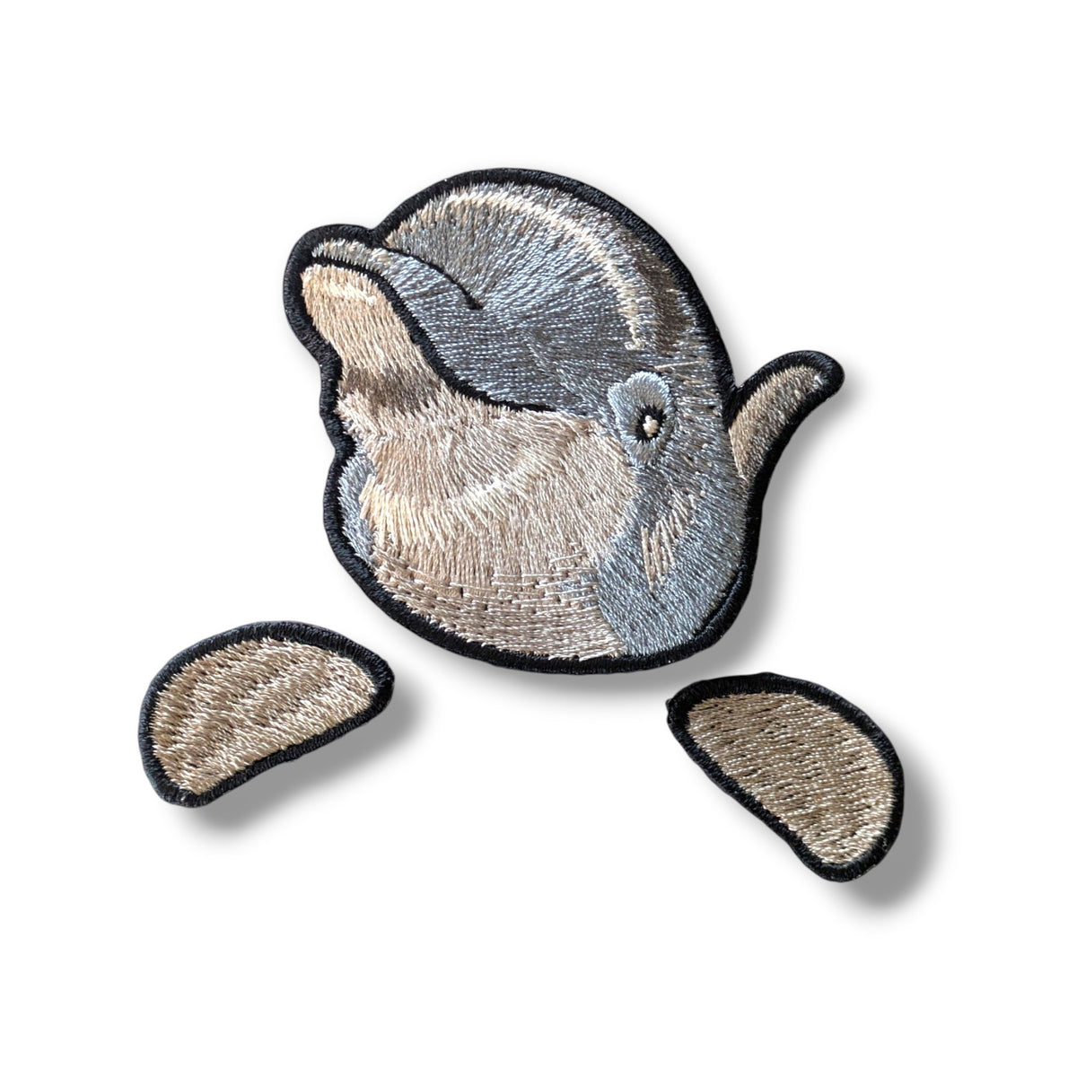 バンドウイルカの証明写真刺繍ワッペン