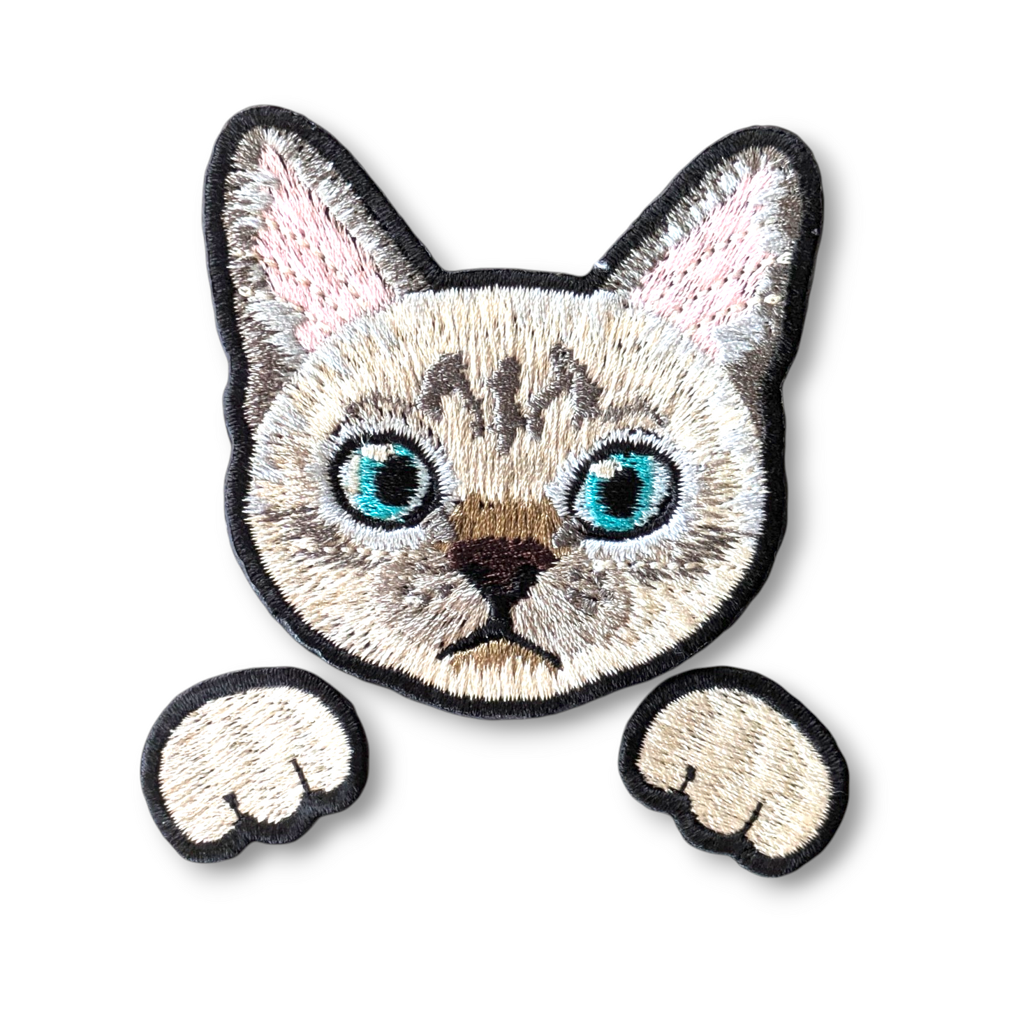シャムミックスの刺繍ワッペン
