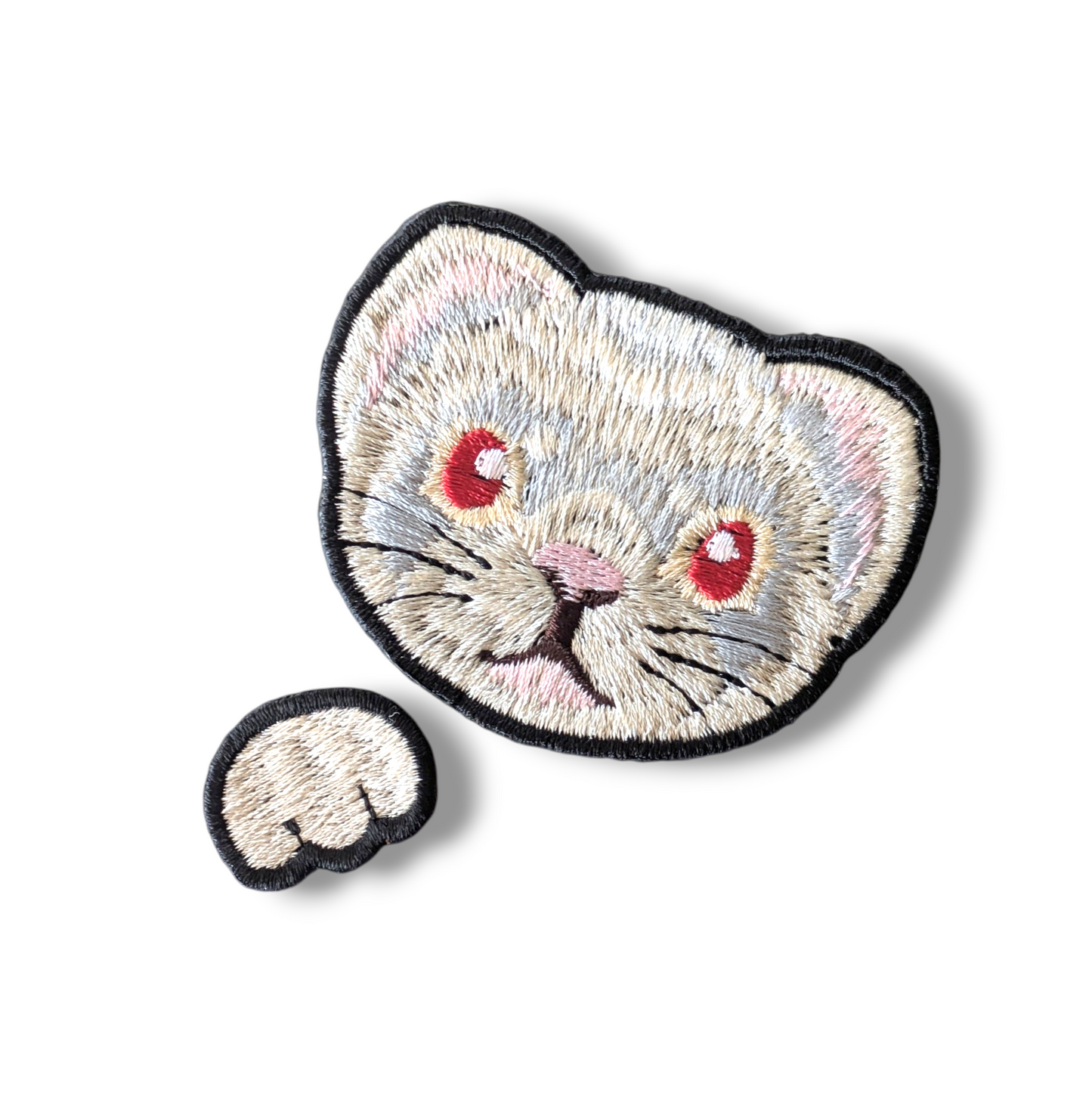 フェレットの刺繍ワッペン
