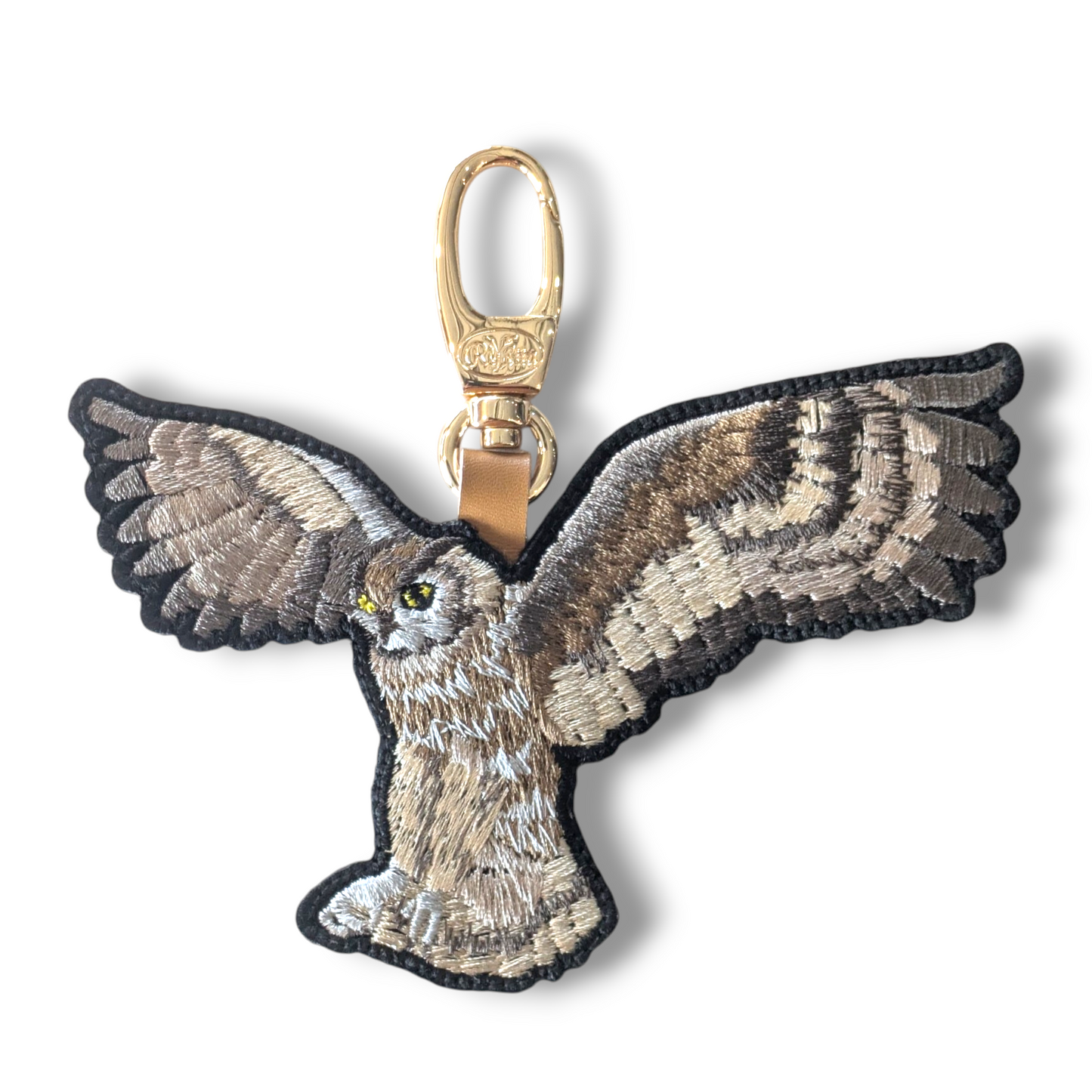 アフリカワシミミズクの刺繍ワッペン