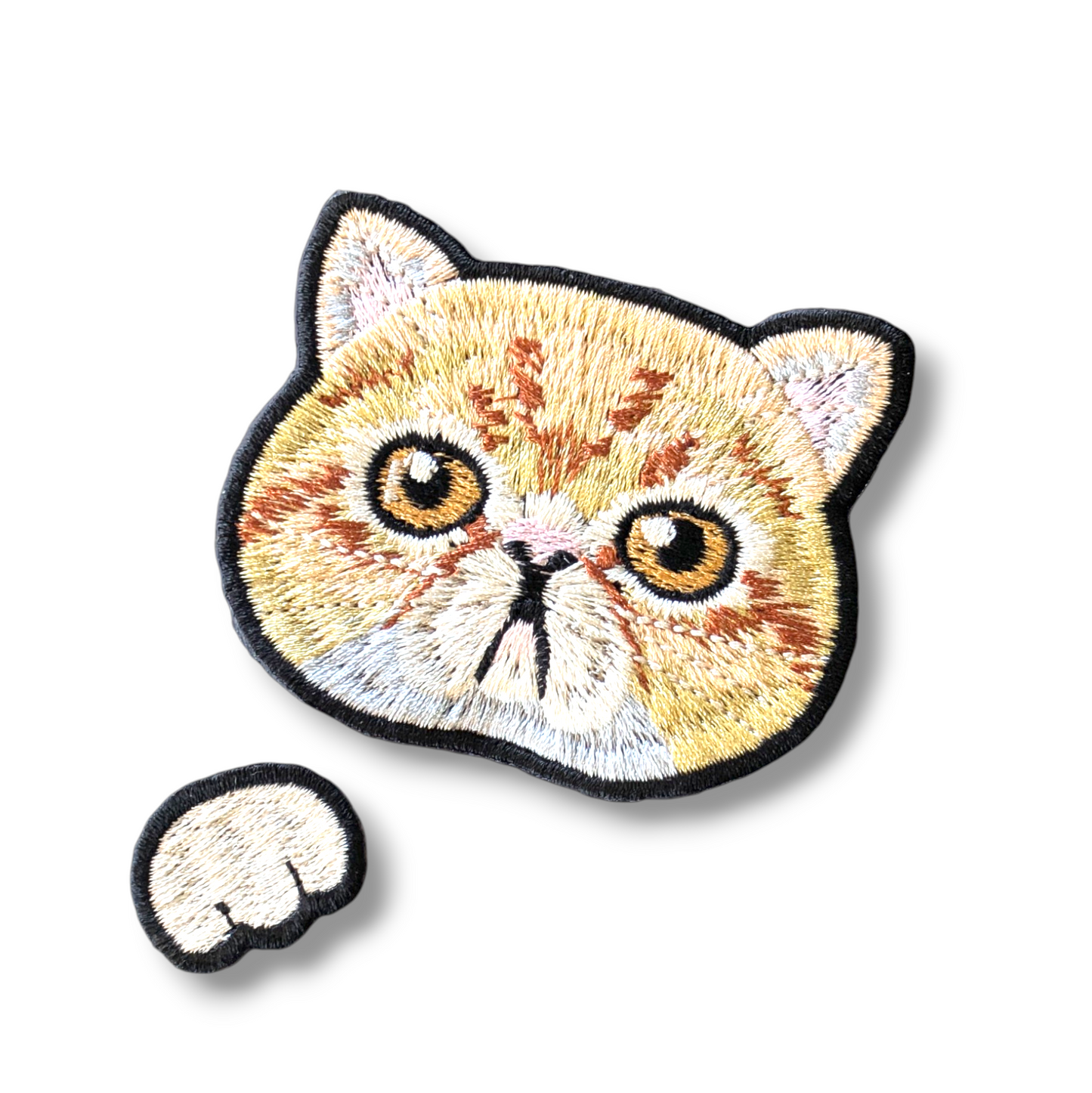 エキゾチックショートヘアの刺繍ワッペン