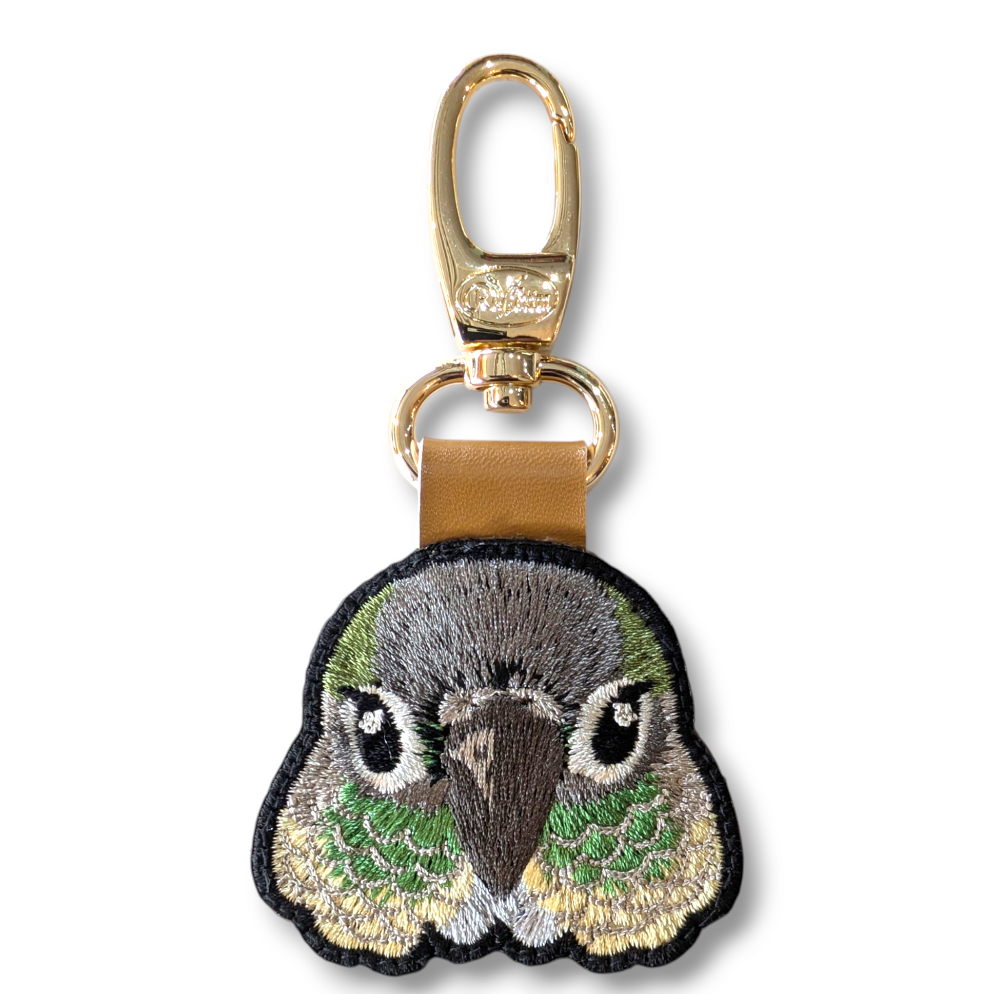 ウロコインコの証明写真刺繍ワッペン
