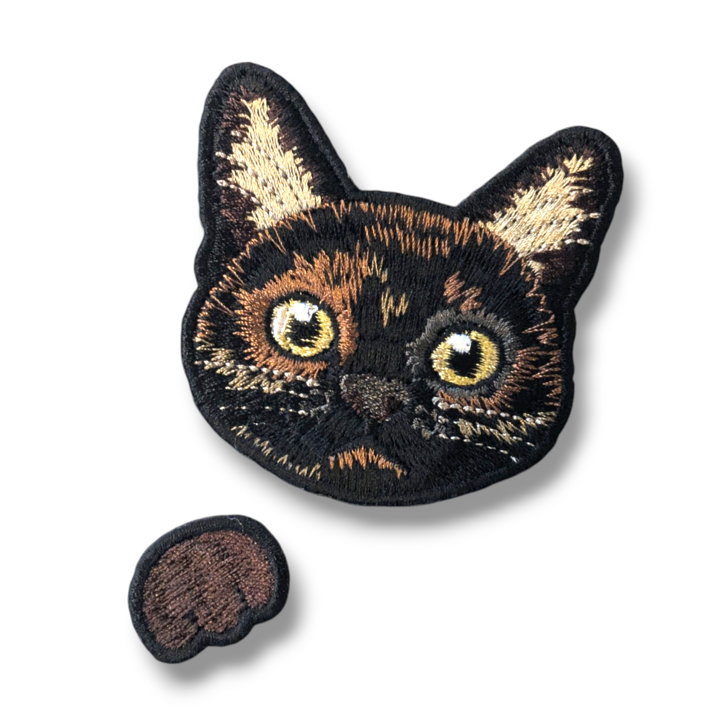 サビネコの刺繍ワッペン