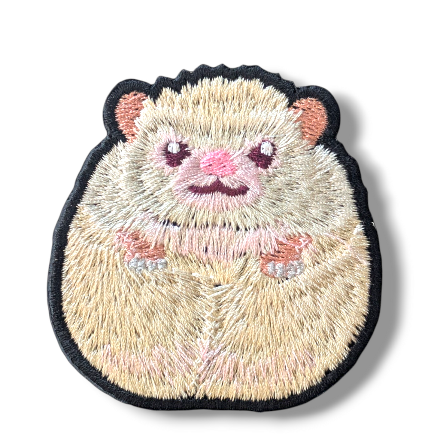 ハリネズミの刺繍ワッペン