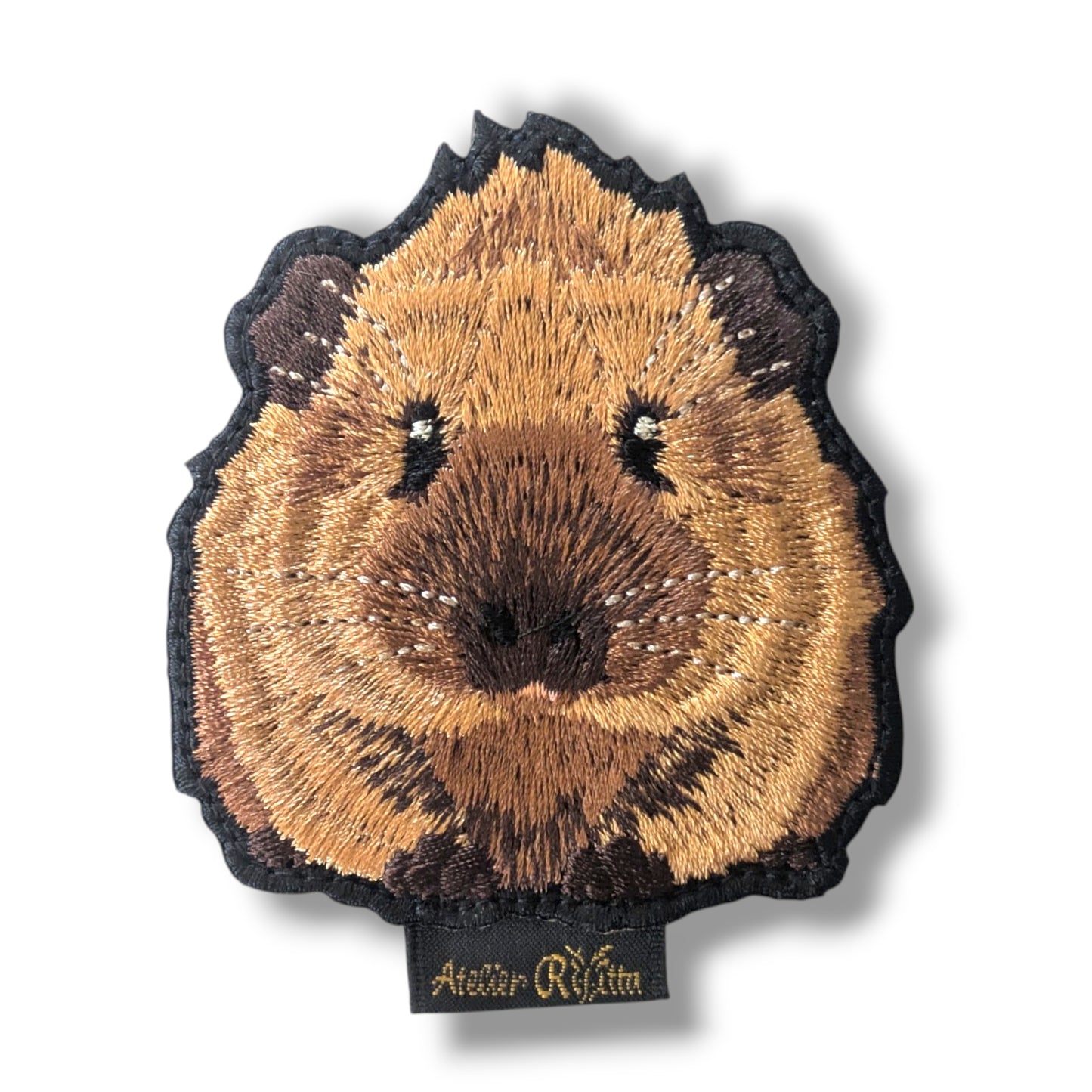 モルモットの刺繍ワッペン