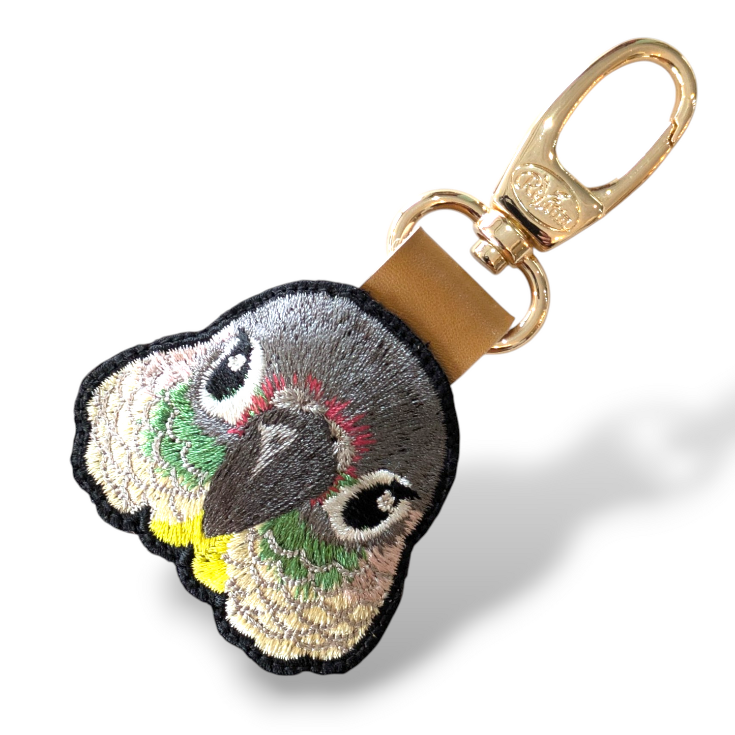 ウロコインコの証明写真刺繍ワッペン