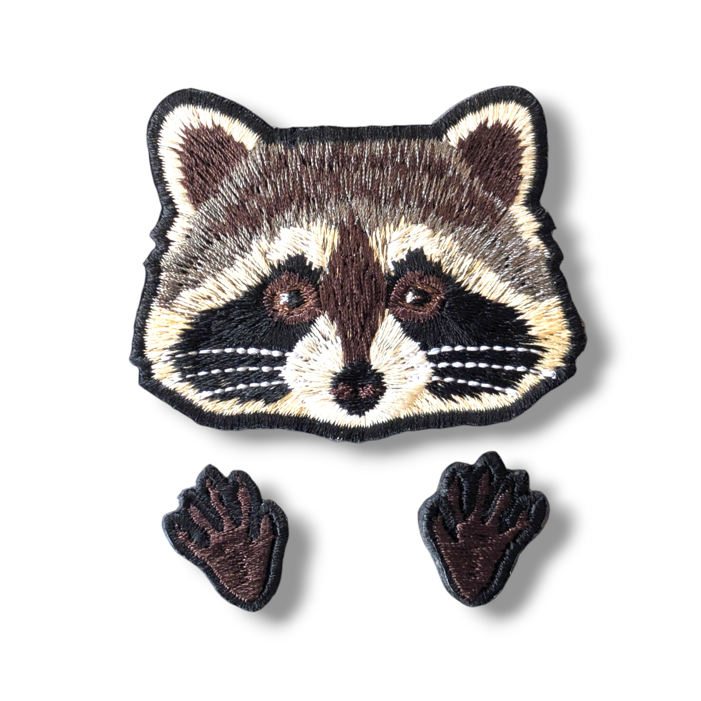 アライグマの刺繍ワッペン