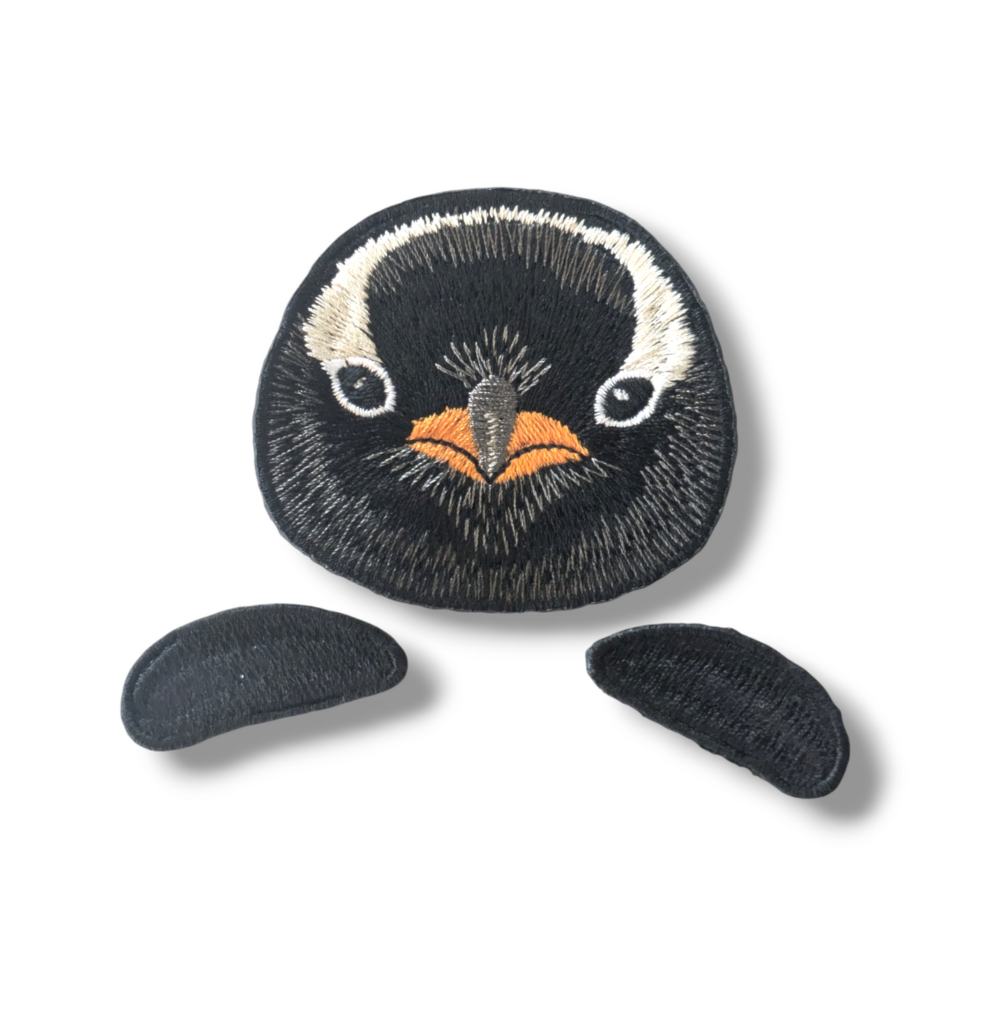 ジェンツーペンギンの証明写真刺繍ワッペン