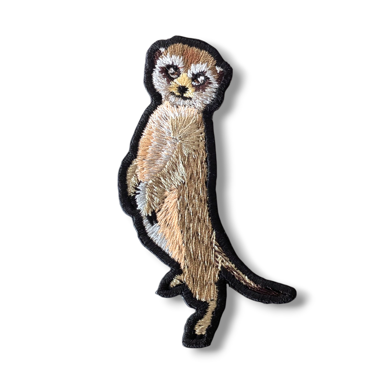 ミーアキャット(全身)の刺繍ワッペン