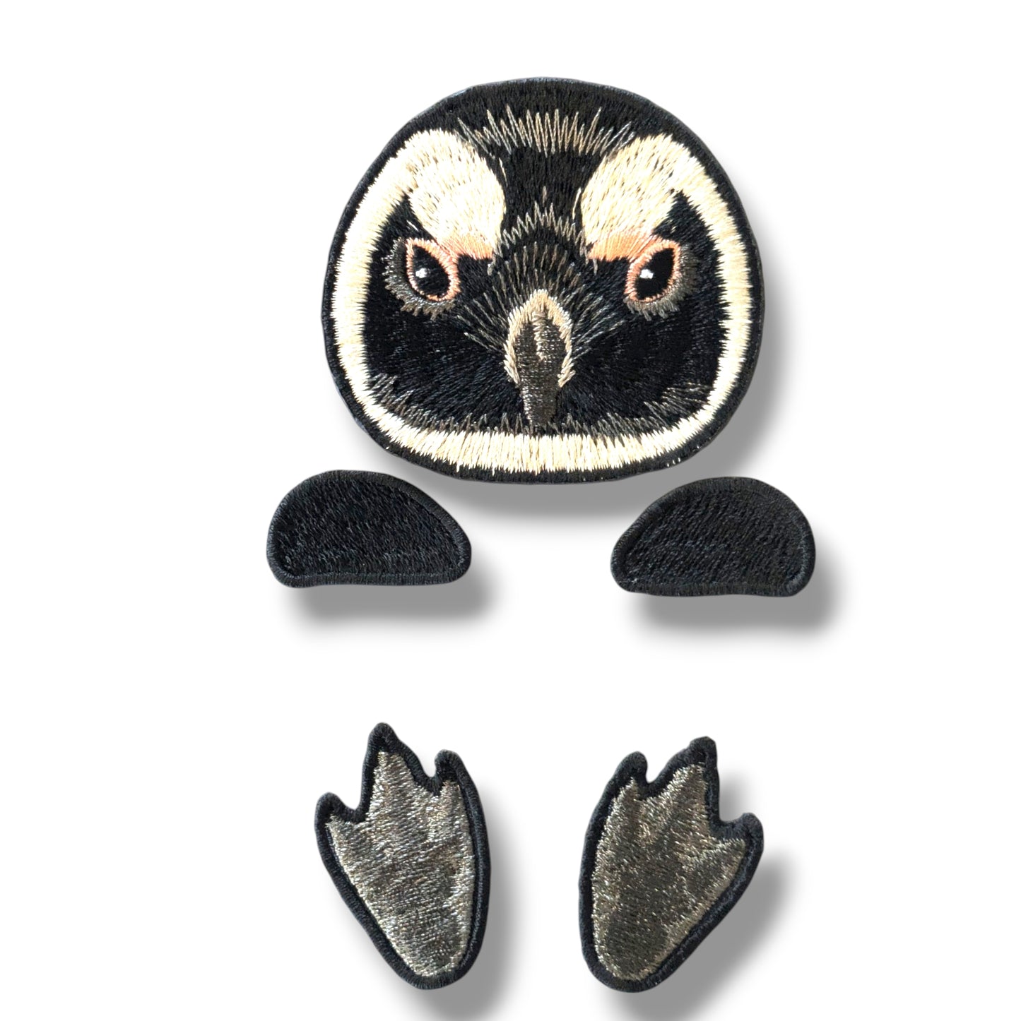 ケープペンギンの証明写真刺繍ワッペン