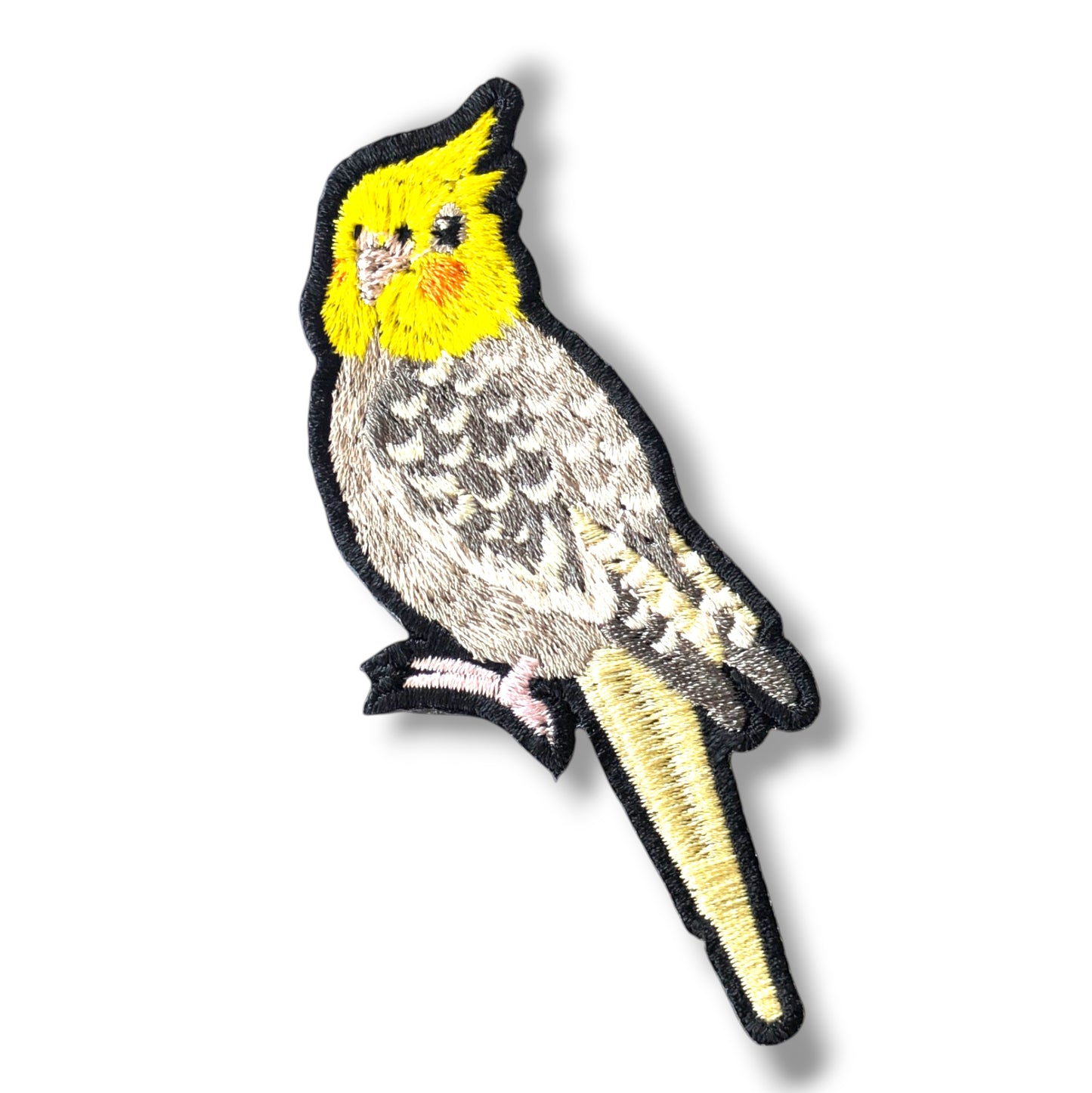 オカメインコの刺繍ワッペン