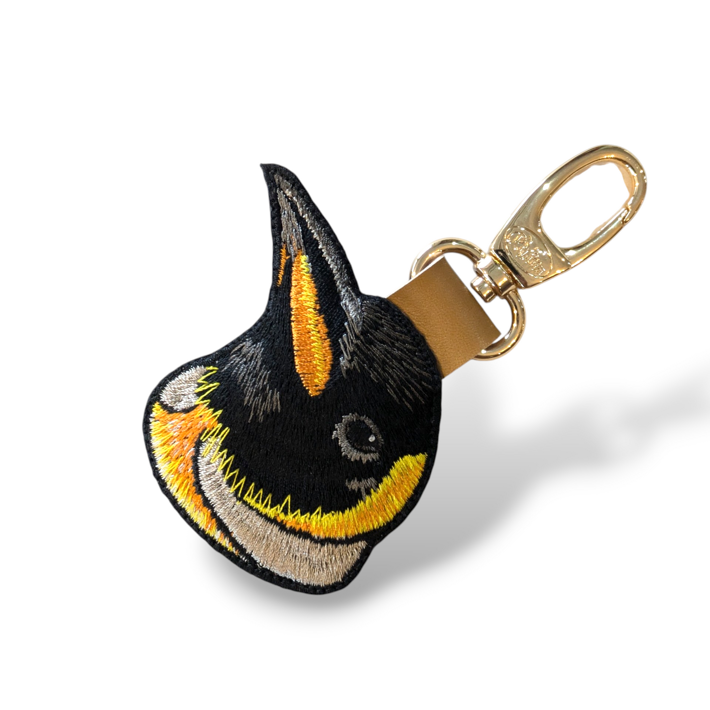 オウサマペンギンの証明写真刺繍ワッペン
