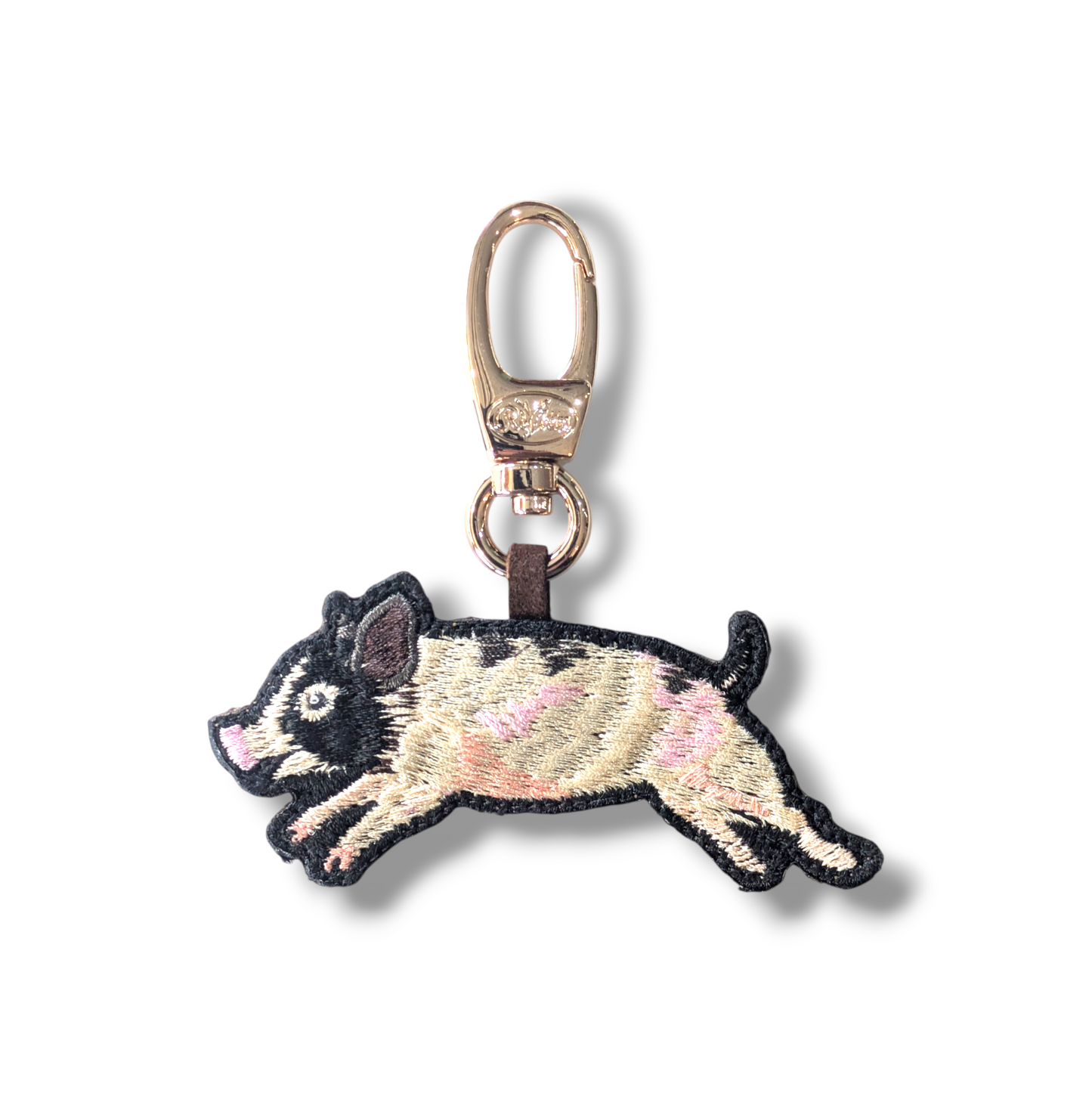 ミニブタの刺繍ワッペン