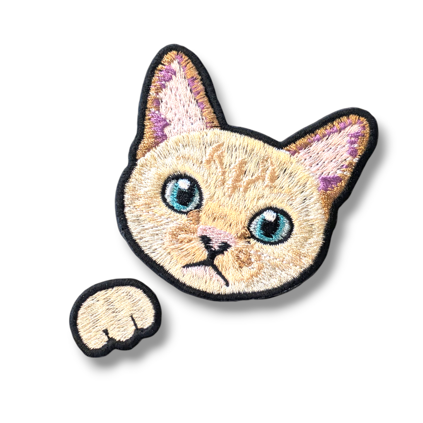 シャムミックスの刺繍ワッペン