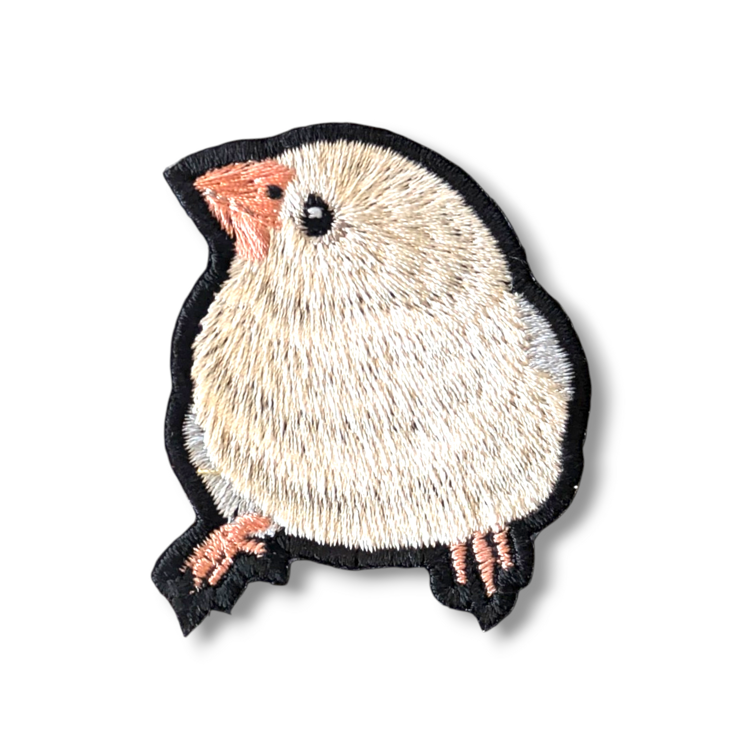 ジュウシマツの刺繍ワッペン