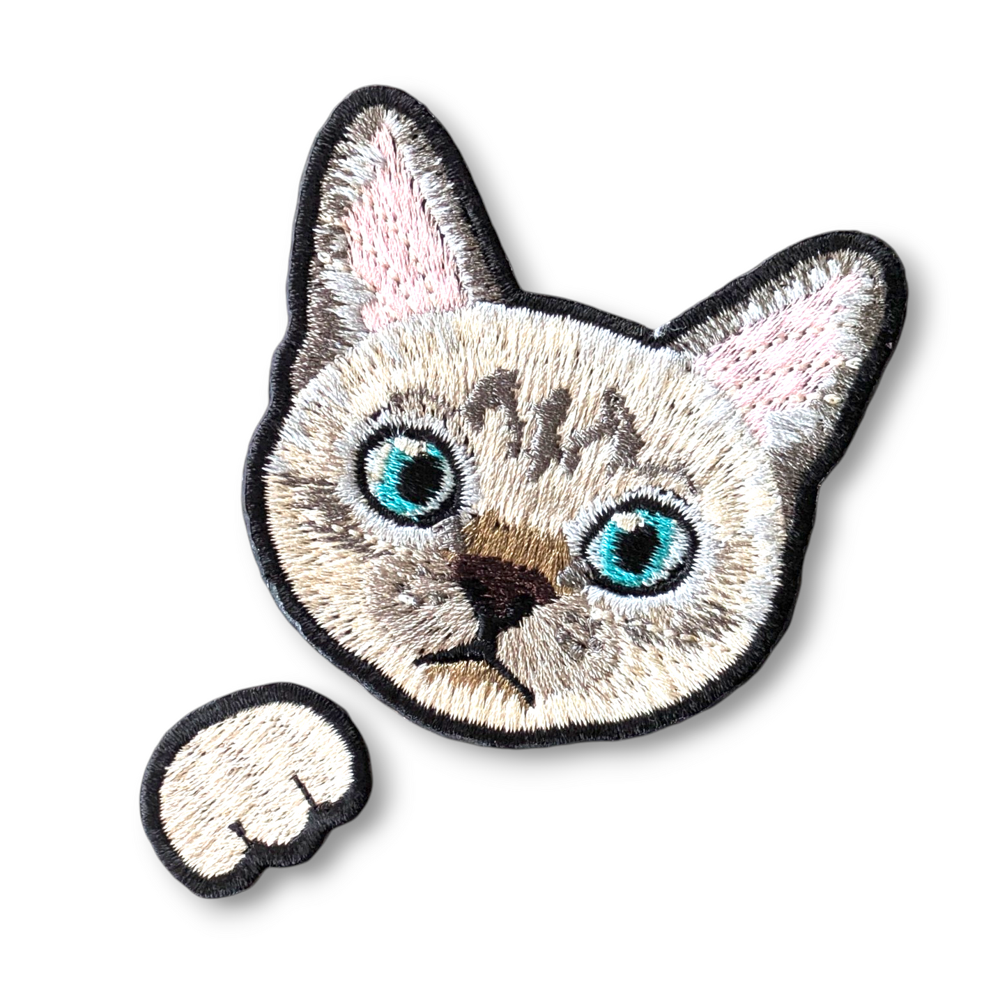 シャムミックスの刺繍ワッペン