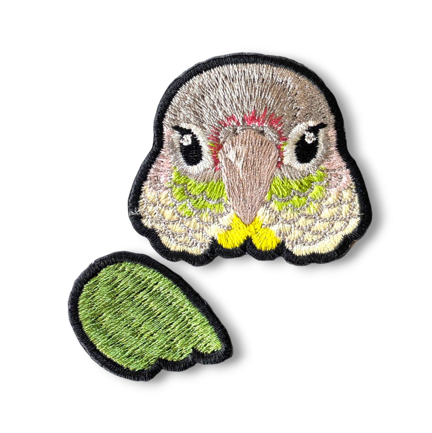 ウロコインコの証明写真刺繍ワッペン