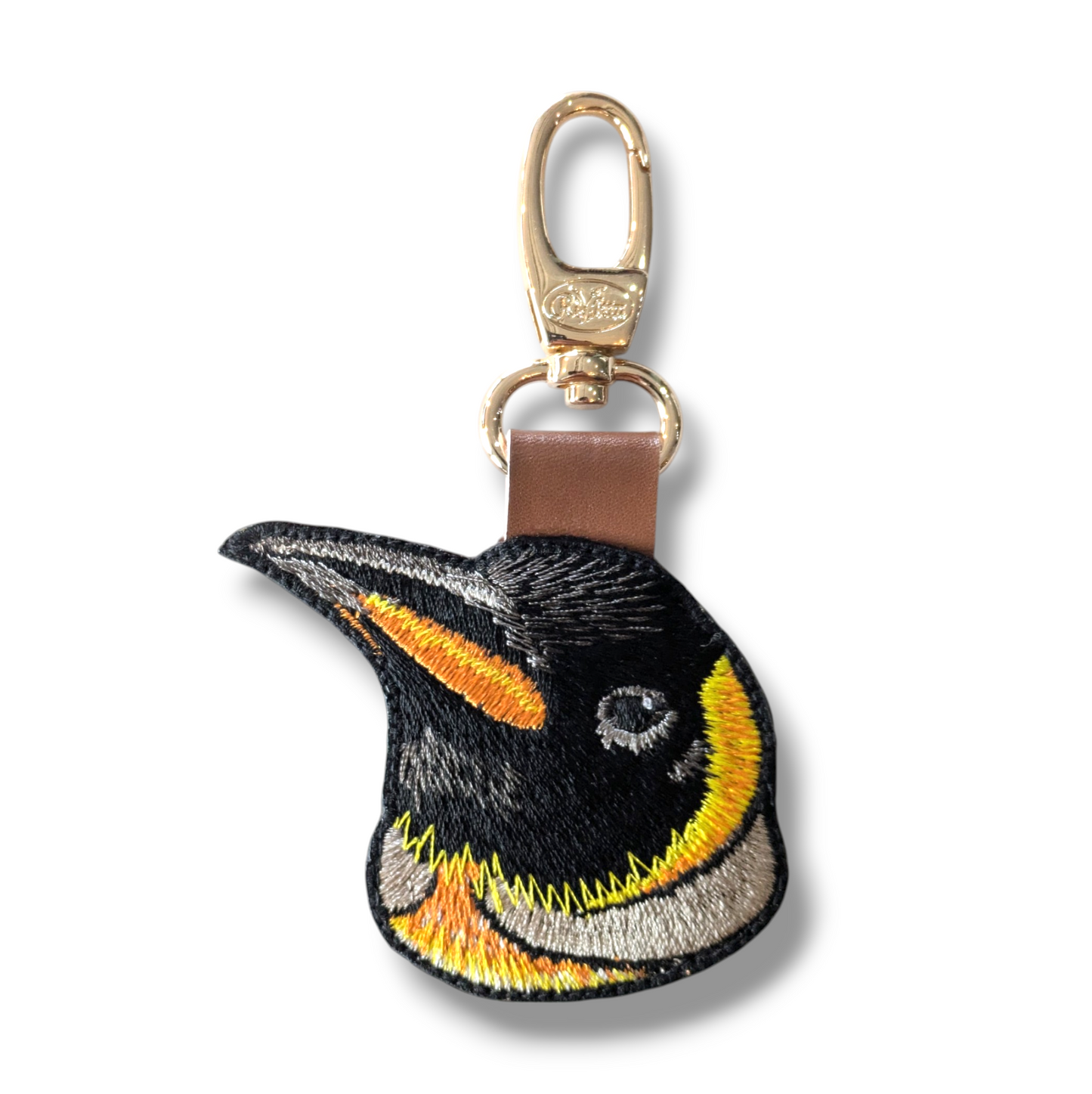 オウサマペンギンの証明写真刺繍ワッペン