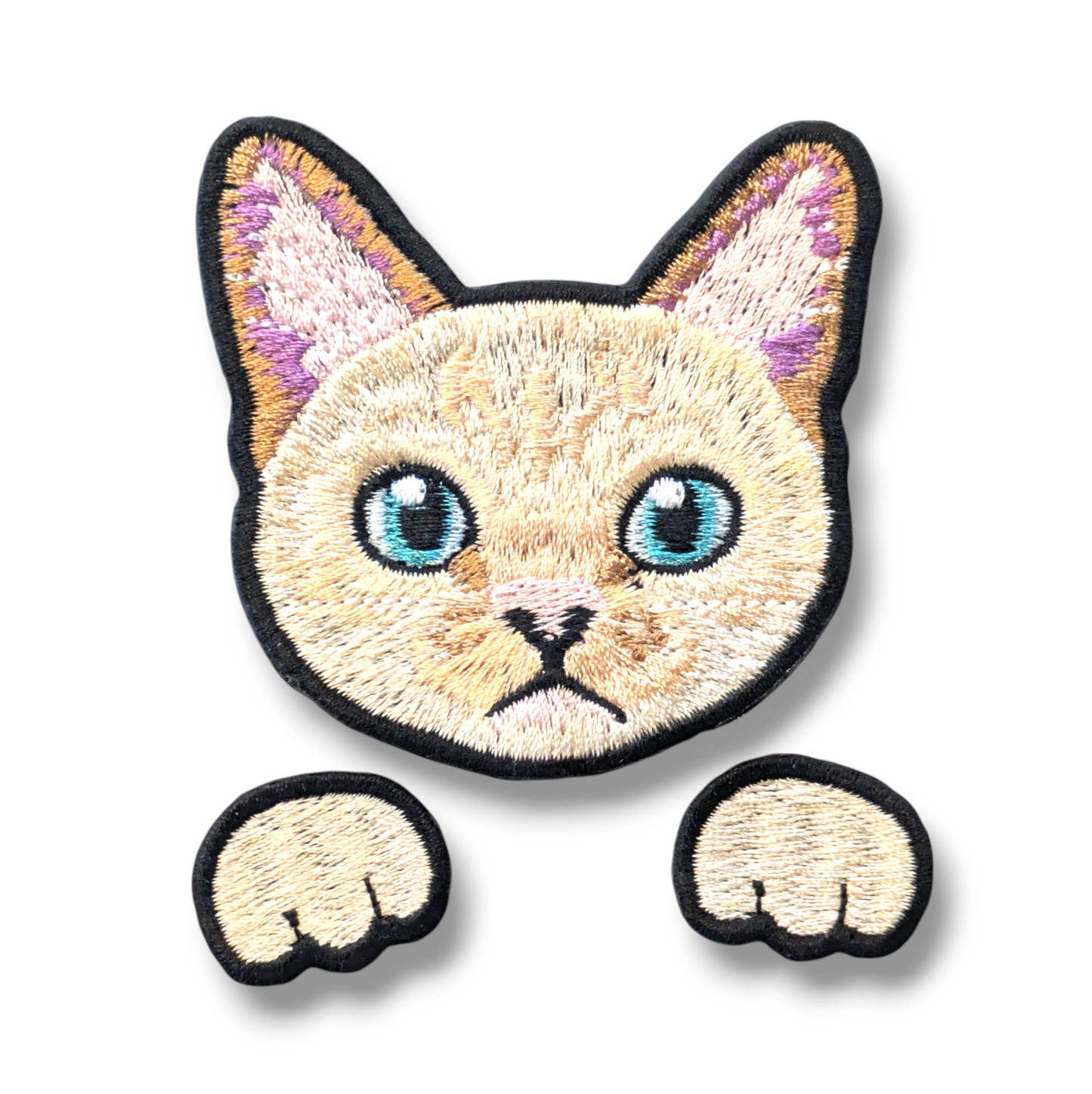 シャムミックスの刺繍ワッペン