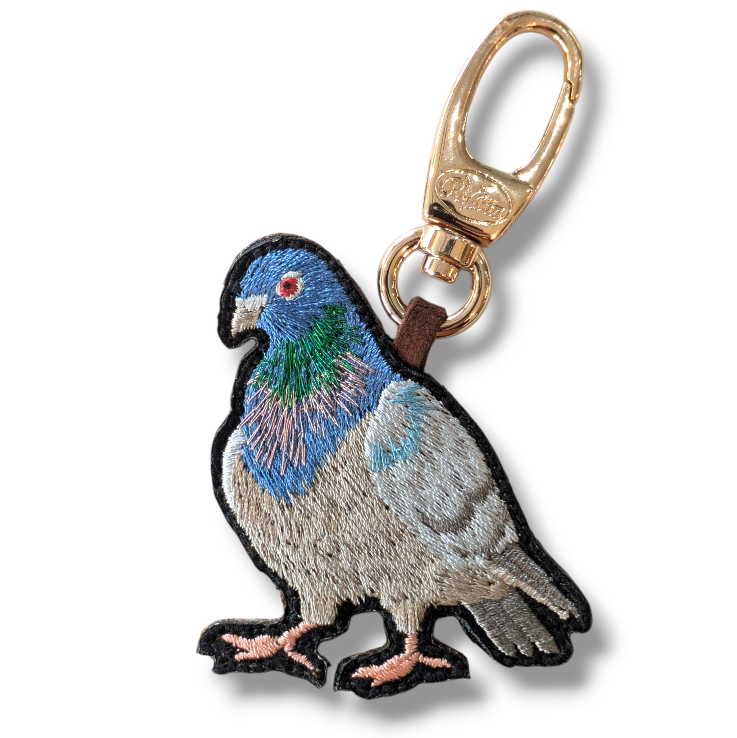 カワラバトの刺繍ワッペン
