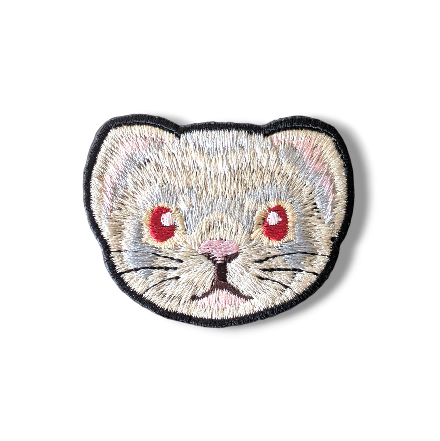 フェレットの刺繍ワッペン