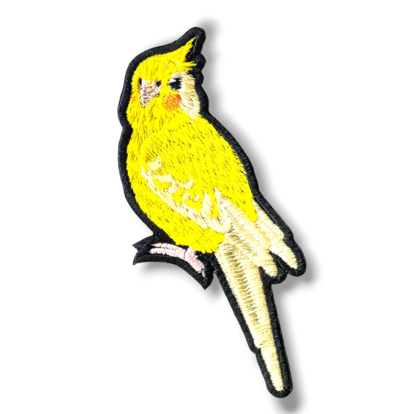 オカメインコの刺繍ワッペン