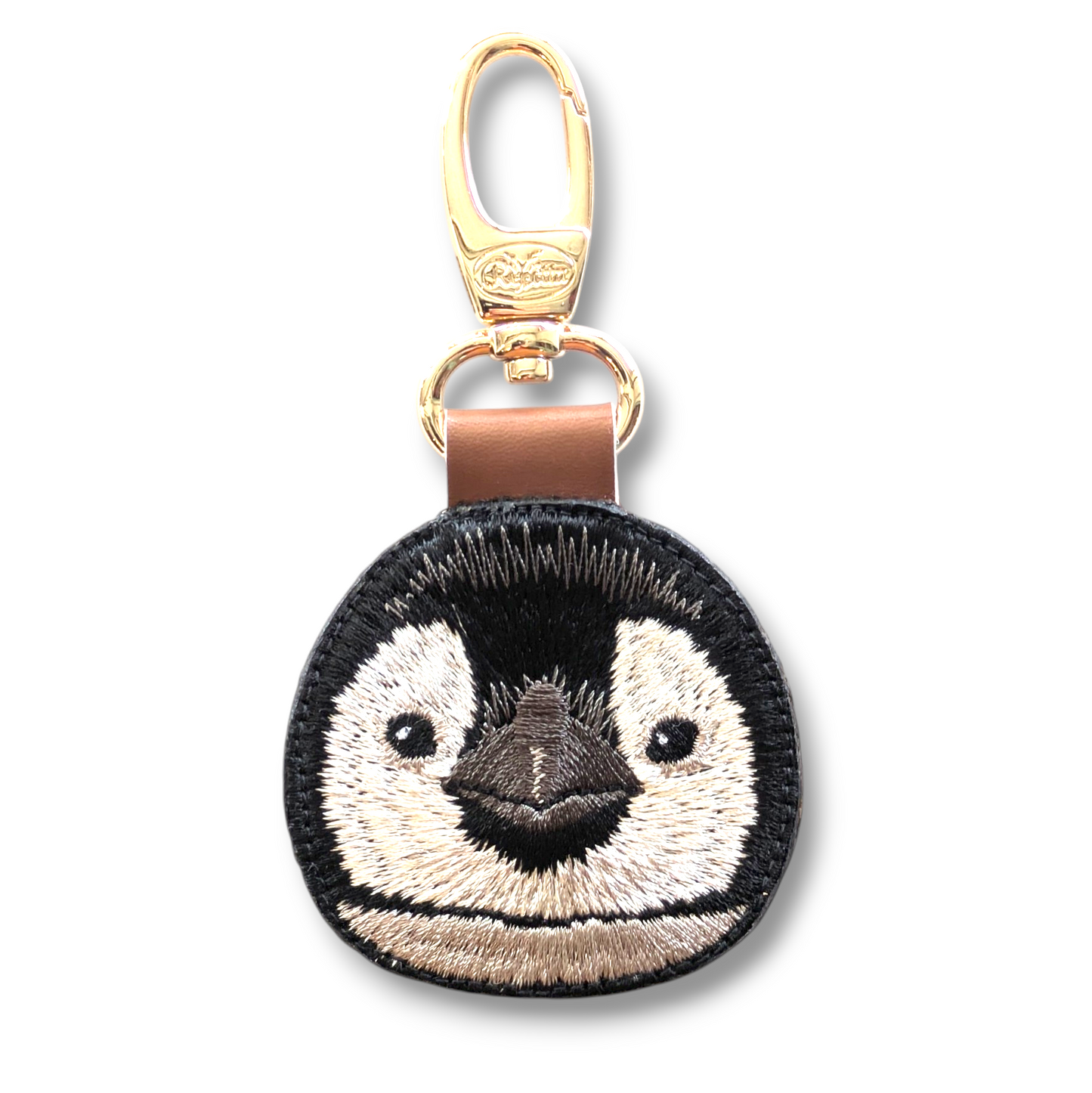 コウテイペンギンヒナの証明写真刺繍ワッペン