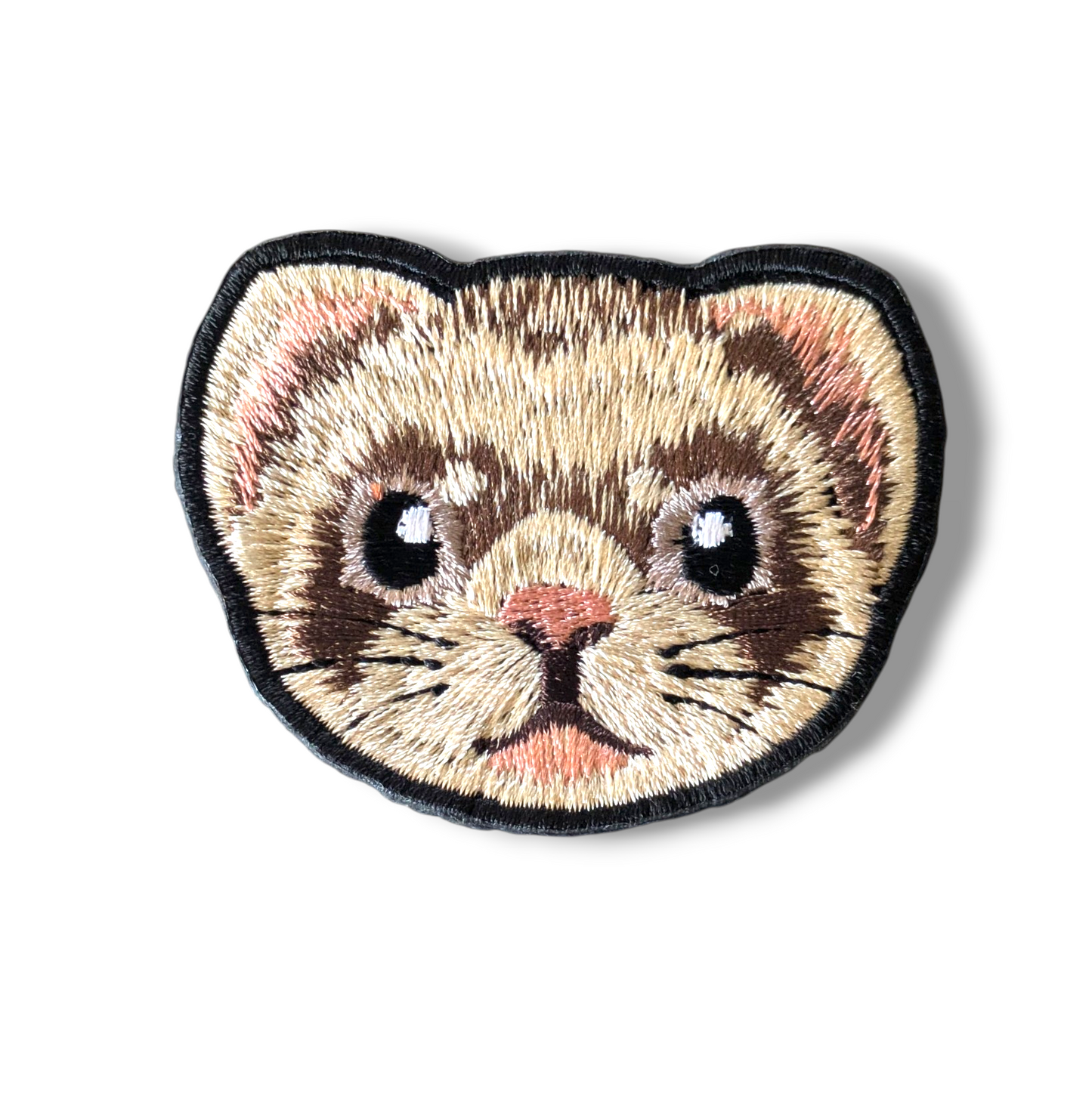フェレットの刺繍ワッペン
