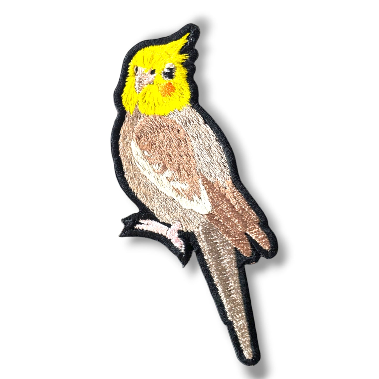オカメインコの刺繍ワッペン