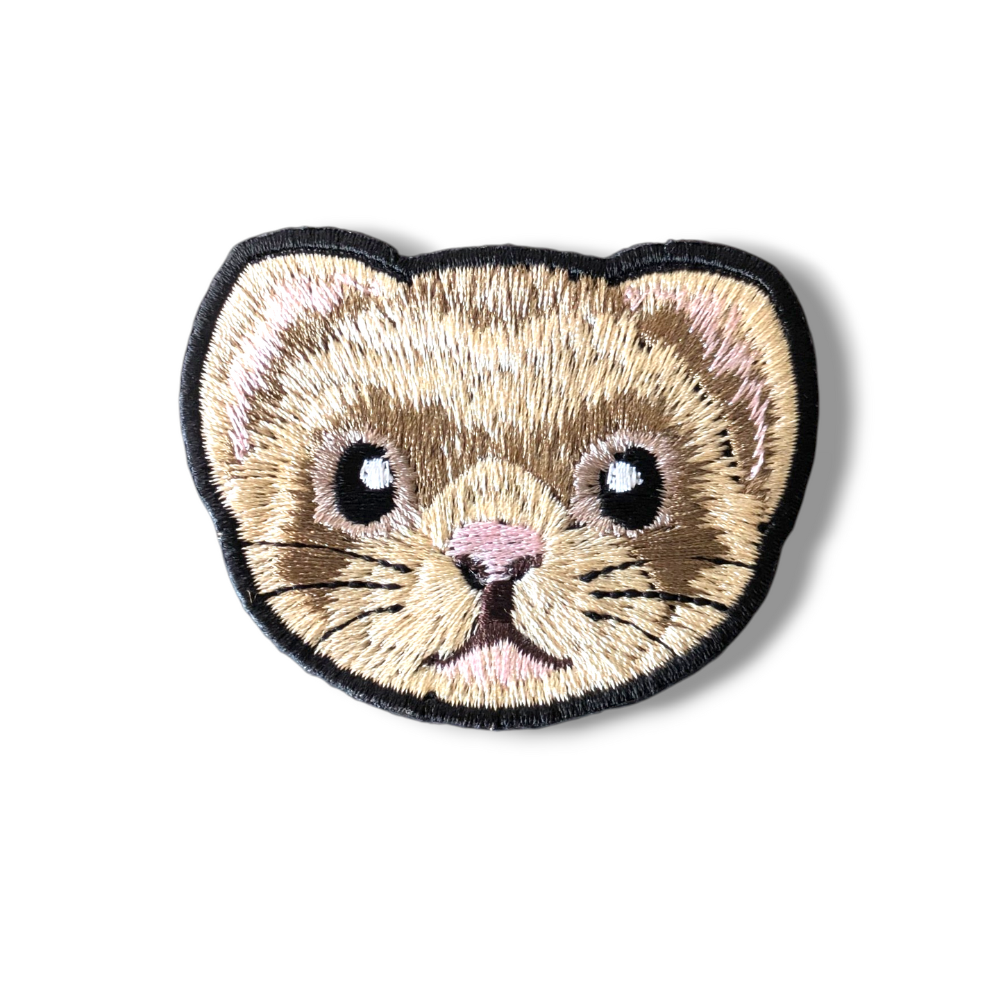 フェレットの刺繍ワッペン