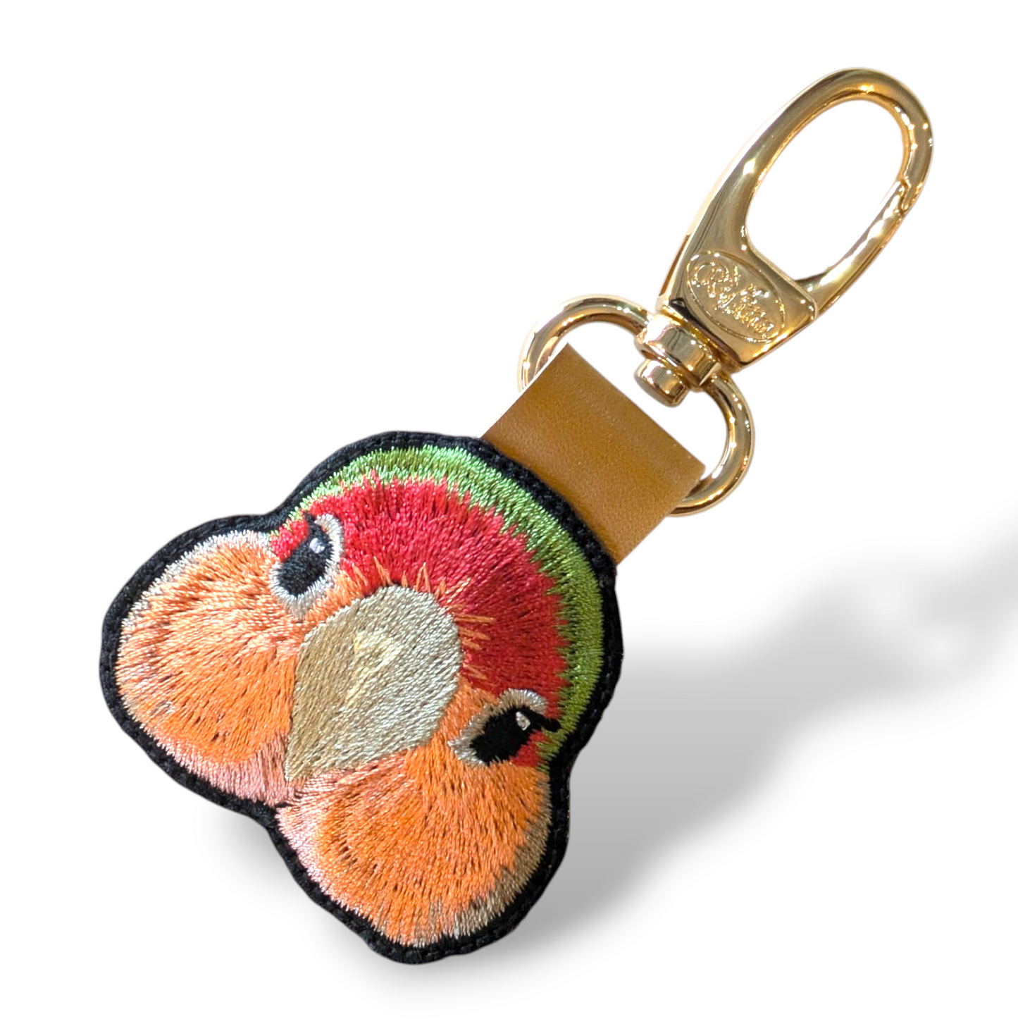 コザクラインコの証明写真刺繍ワッペン