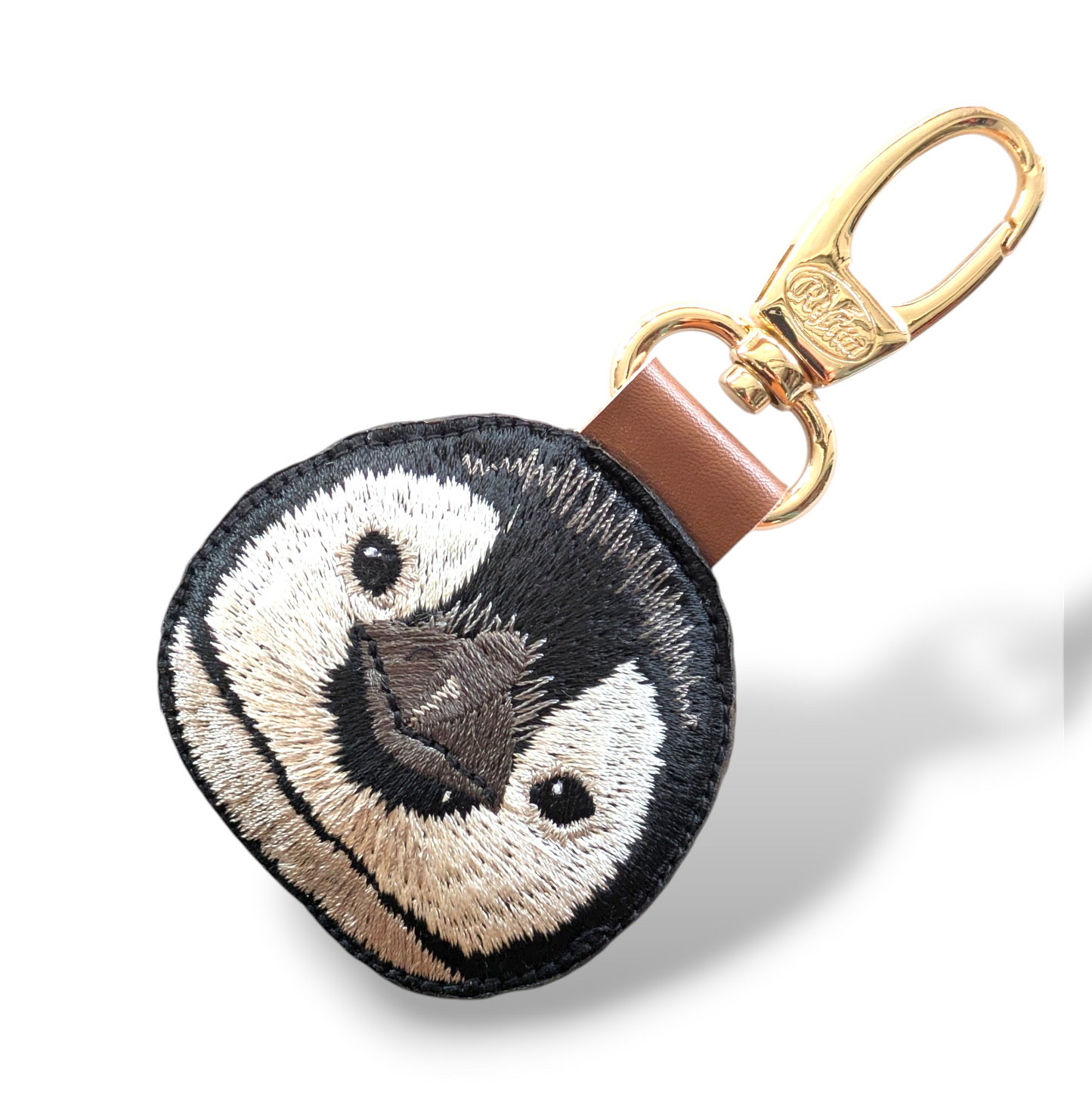 コウテイペンギンヒナの証明写真刺繍ワッペン