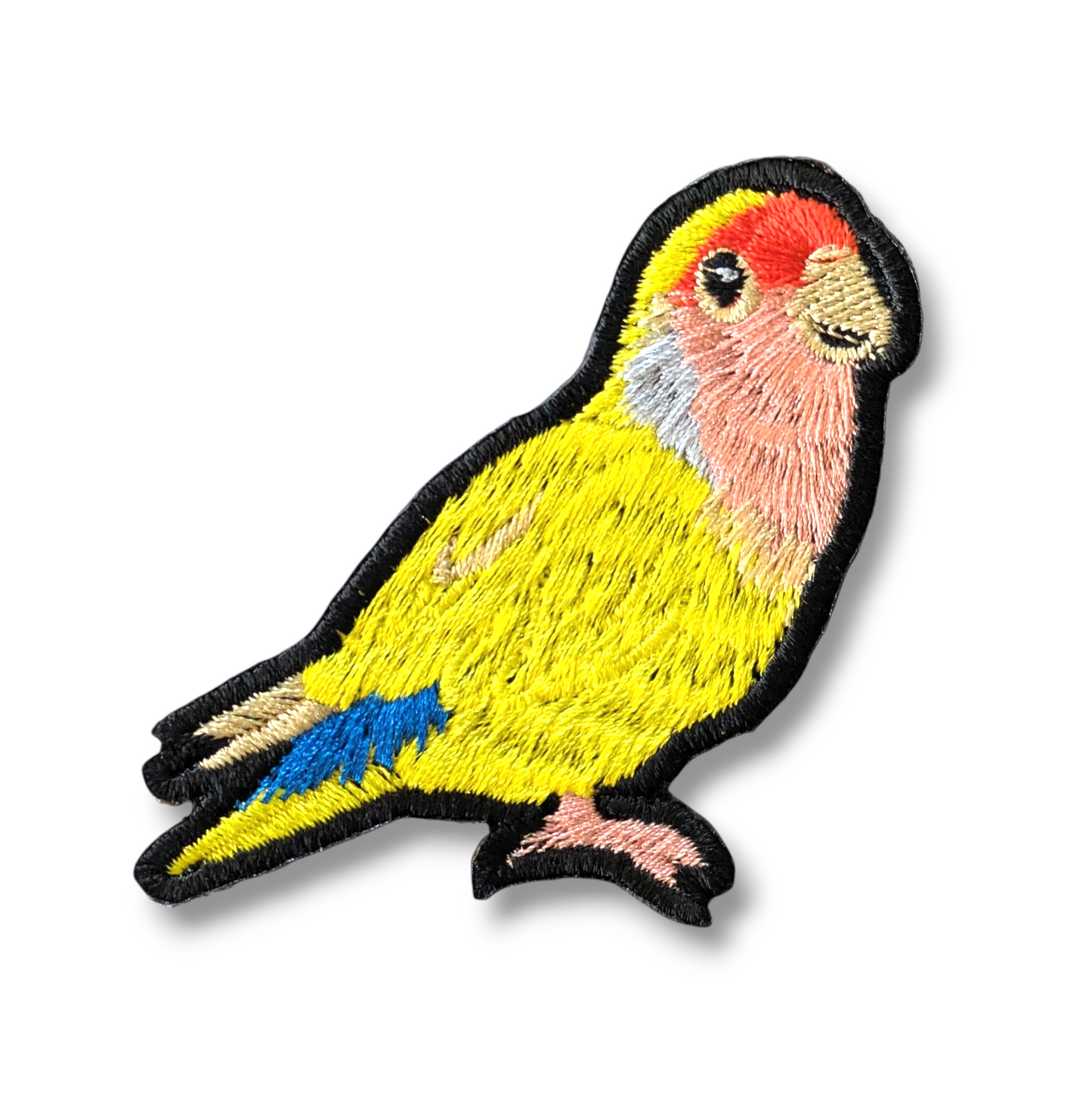 コザクラインコの刺繍ワッペン