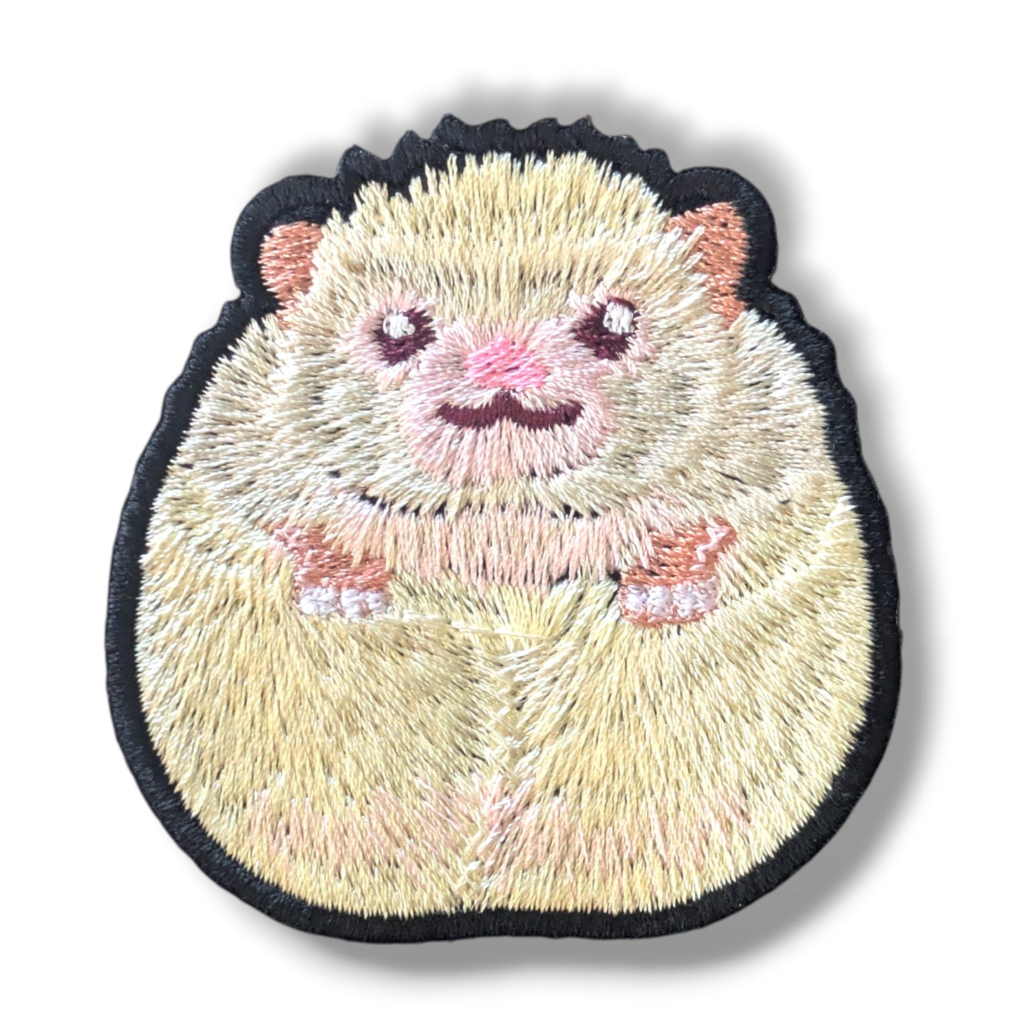 ハリネズミの刺繍ワッペン