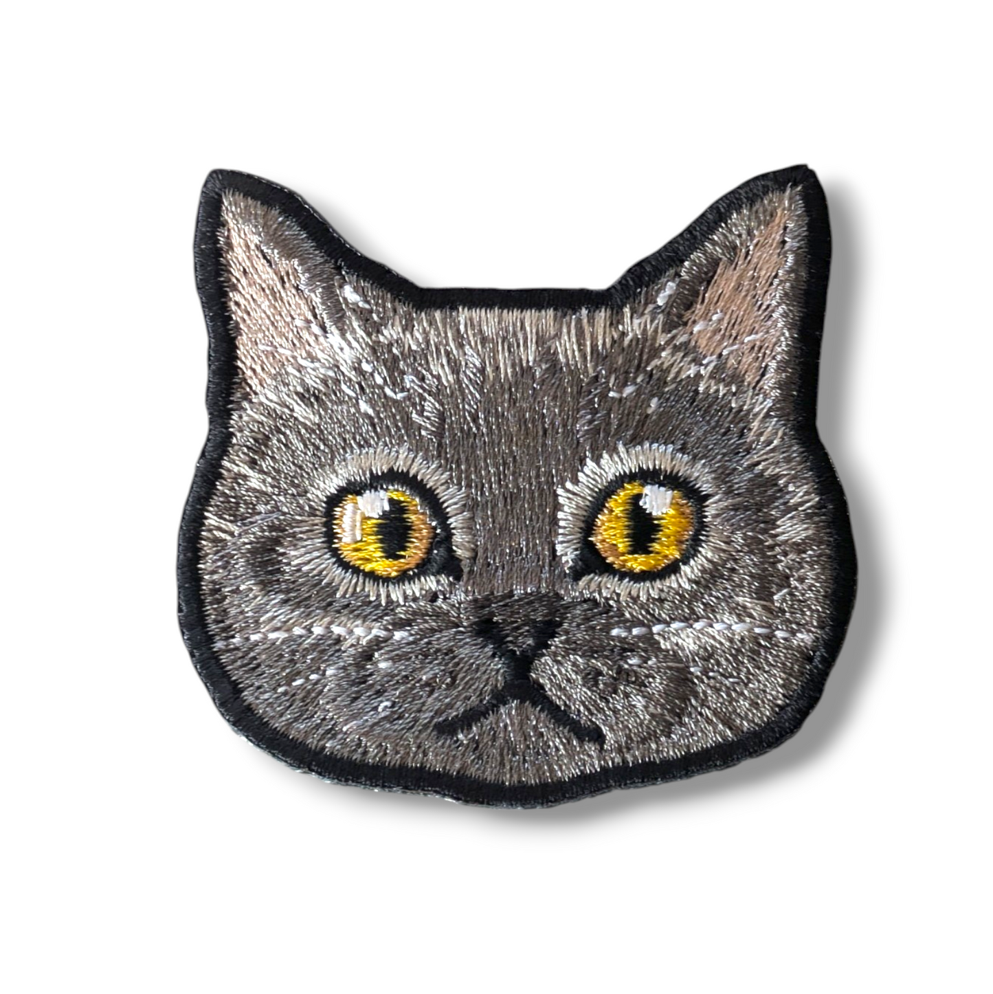 ブリティッシュショートヘアの刺繍ワッペン