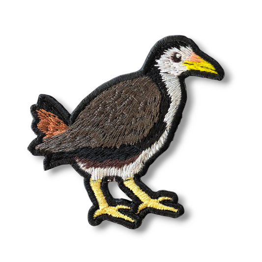 シロハラクイナの刺繍ワッペン